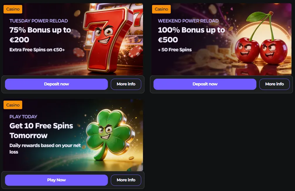 wildies casino reload