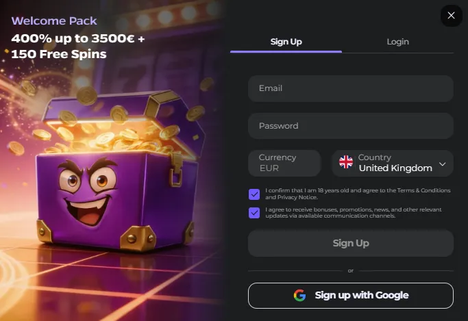 wildies casino sign up