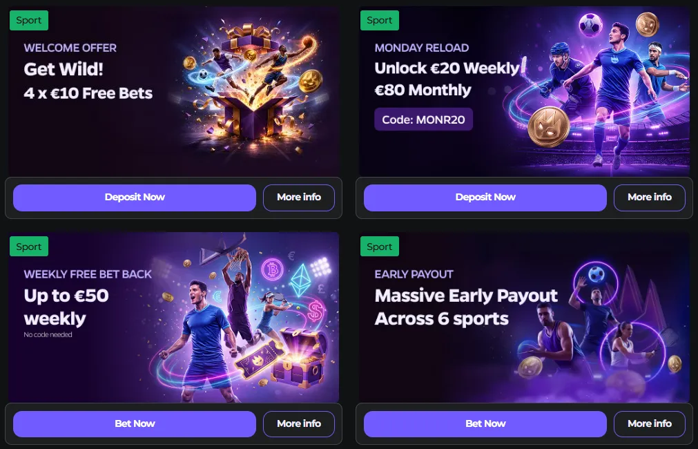 wildies casino sport promotions